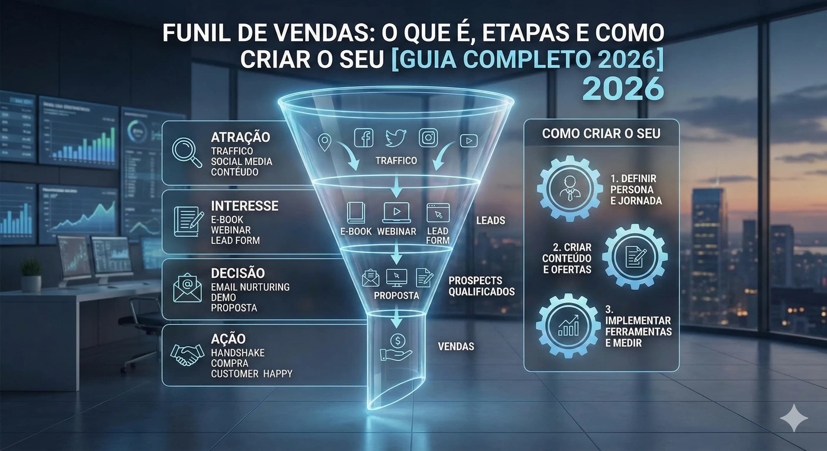 Funil de Vendas: O Que É, Etapas e Como Criar o Seu [Guia Completo 2026]